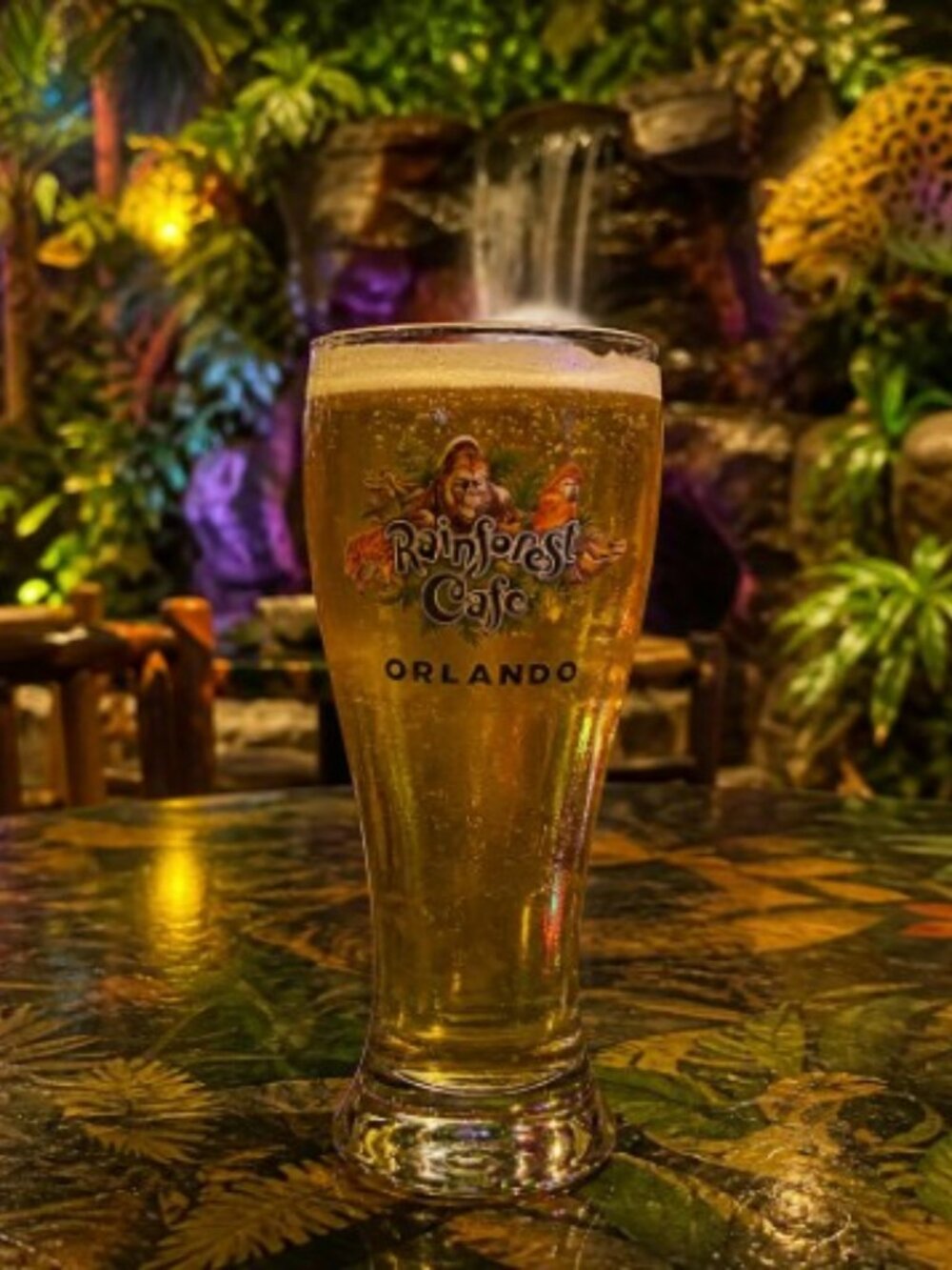Rainforest Cafe Orlando Souvenir Glass - Picture 3 of 7